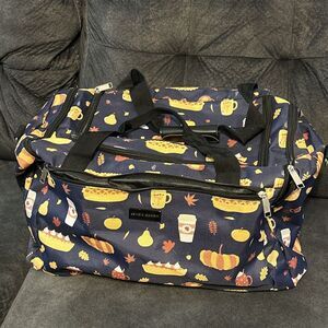 Jane & Berry 20" Duffle‎ Bag Carry On Luggage Multicolor Pies, Coffee Fall